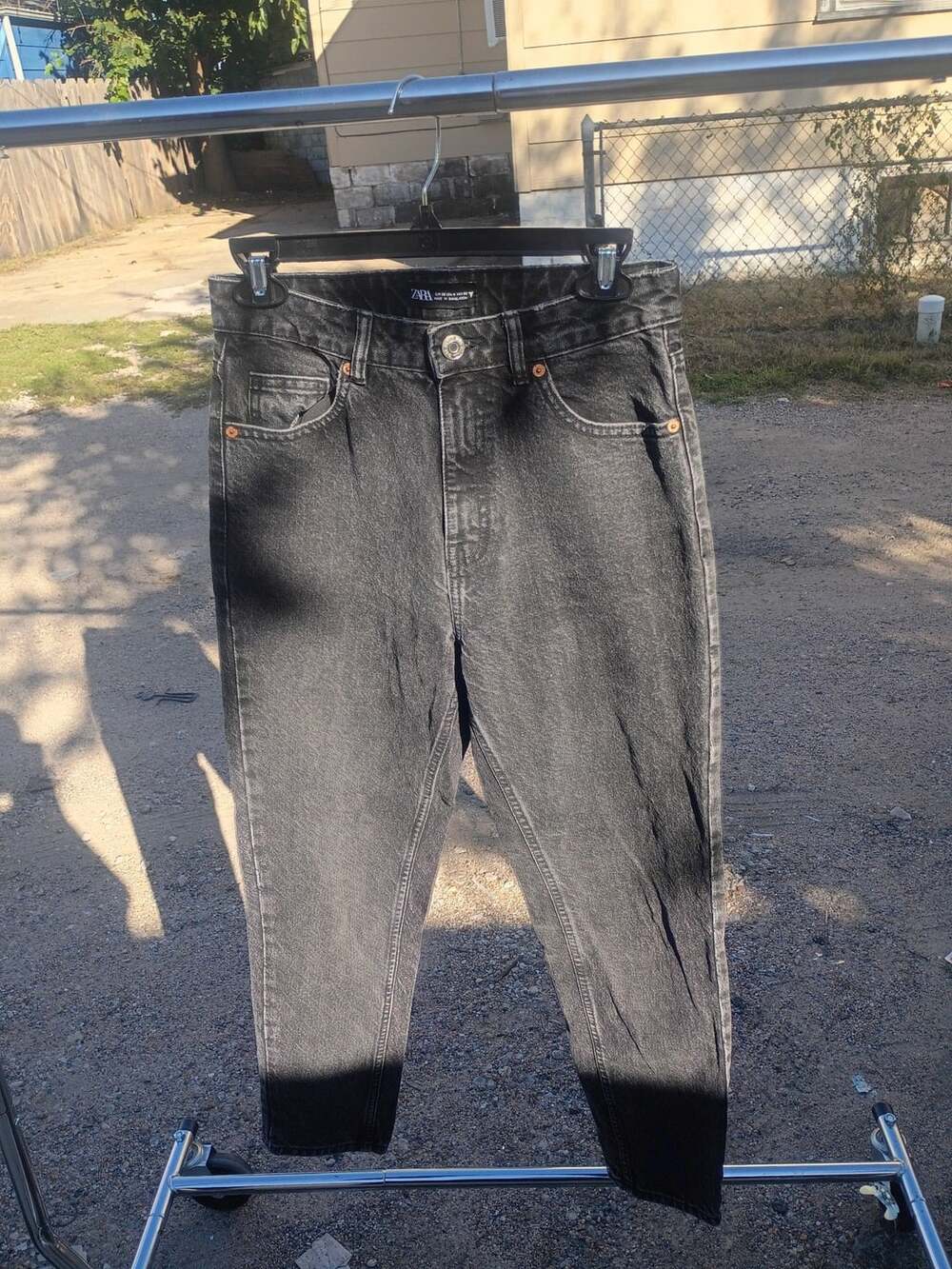 Zara Black Wash Jeans Size 4